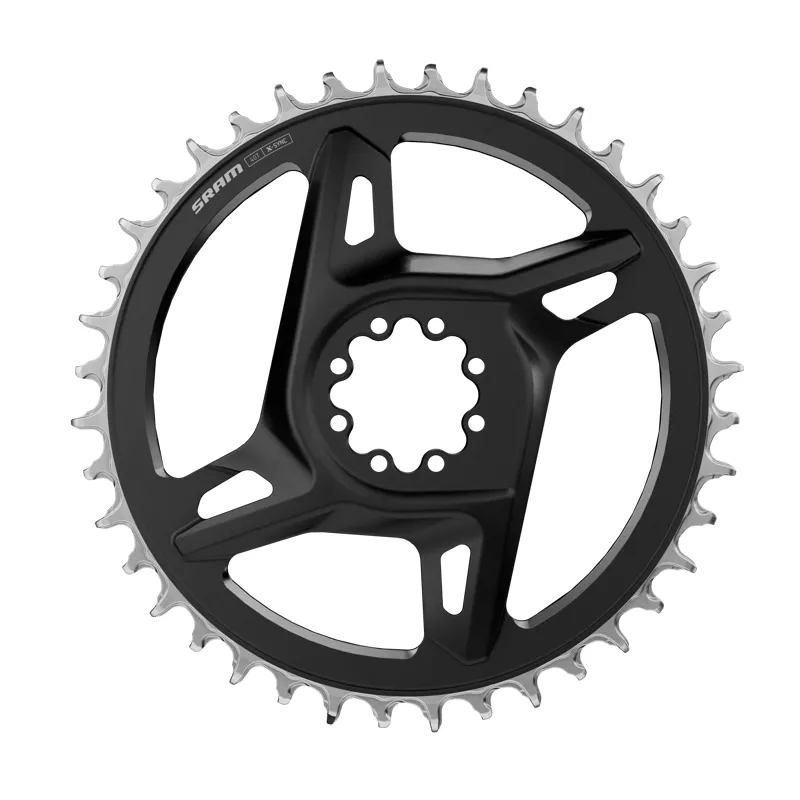Sram Chain Ring Road Dm X-Sync Including 8 Chainring Bolts: BLACK/SILVER