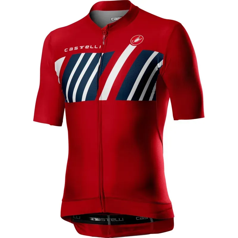Castelli Hors Categorie Mens Jersey in Red