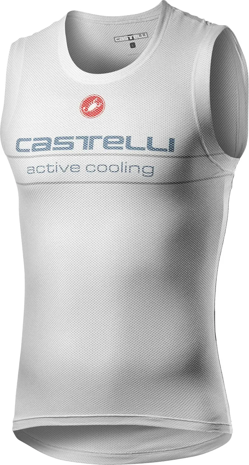 Castelli Core Seamless Sleeveless Mens Baselayer in White