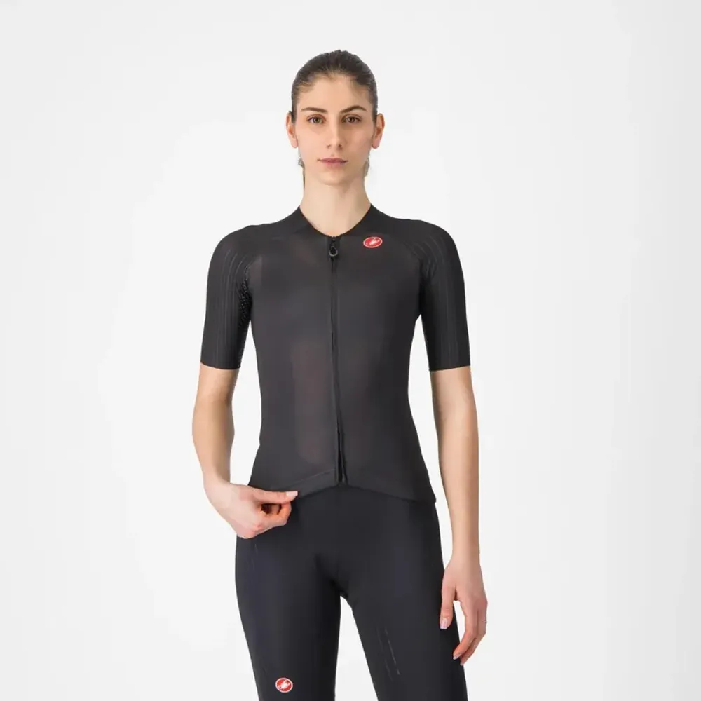 Js Cycles Castelli Aero Pro 8S Women's Jersey in Black | Free delivery over £50 & Cycle Scheme available.