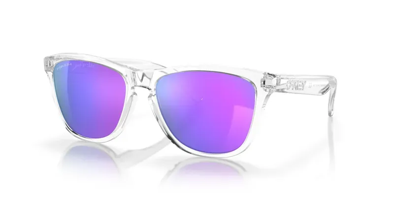 Oakley Frogskins OO-9013-H7 In Prizm Violet Lenses/Polished Clear Frame