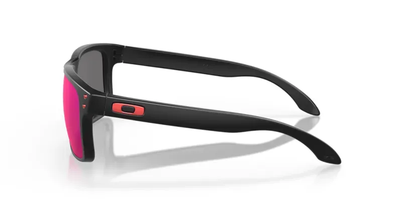 Oakley Holbrook OO-9102-36 In Red Iridium Lenses/Matte Black Frame-2
