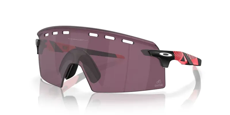 Oakley Encoder Strike Vented OO9235-16 In Giro Pink Stripes/Prizm Road Black
