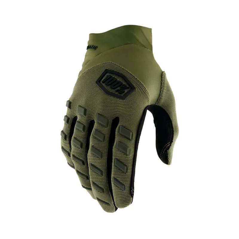 100% Airmatic Gloves in Army Green