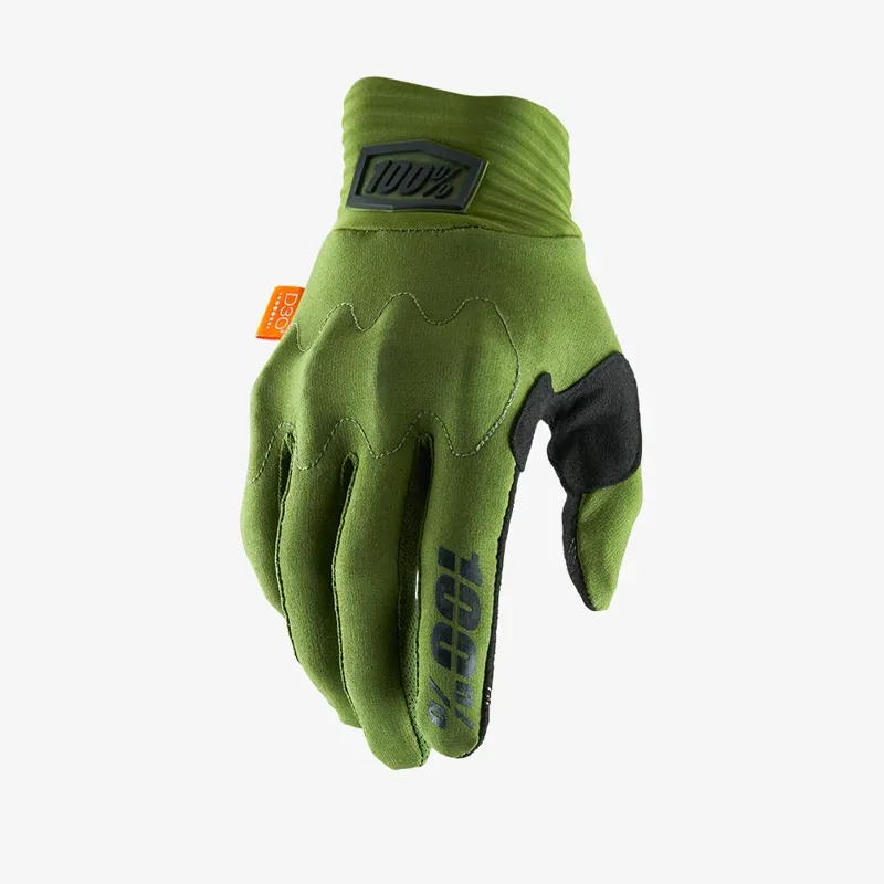 100% Cognito Smart Shock Gloves in Army Green