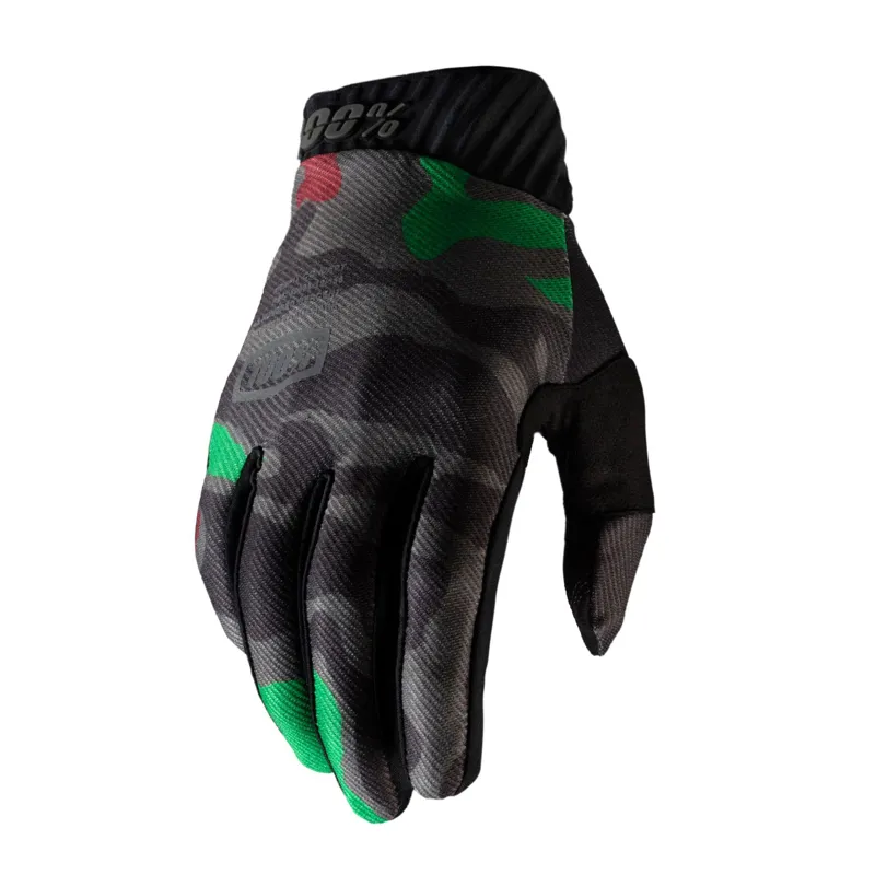 100% Ridefit Gloves in Stone