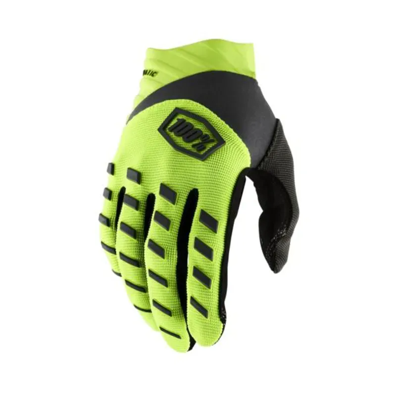 100% Airmatic Gloves in Yellow/Black
