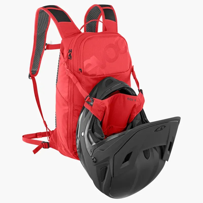EVOC Ride 8 Backpack w/2l Bladder in True Red-5