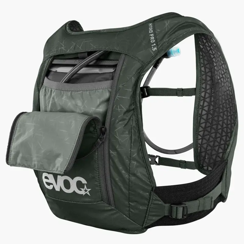 EVOC Hydro Pro 1.5 Hydration Pack w/1.5l Bladder in Dark Olive-6