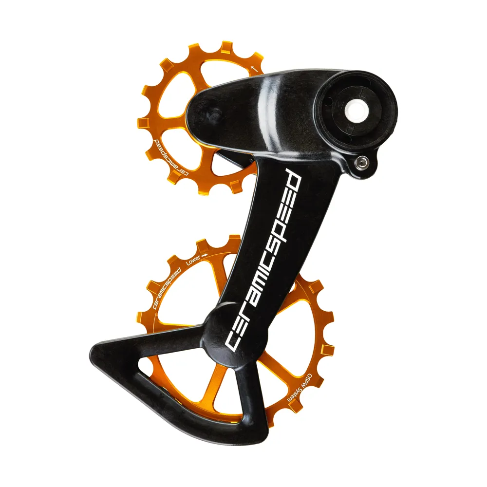 Js Cycles Ceramicspeed CeramicSpeed OSPWX System SRAM Eagle Mechanical Pulley Wheels Orange | Free delivery over £50 & Cycle Scheme available.