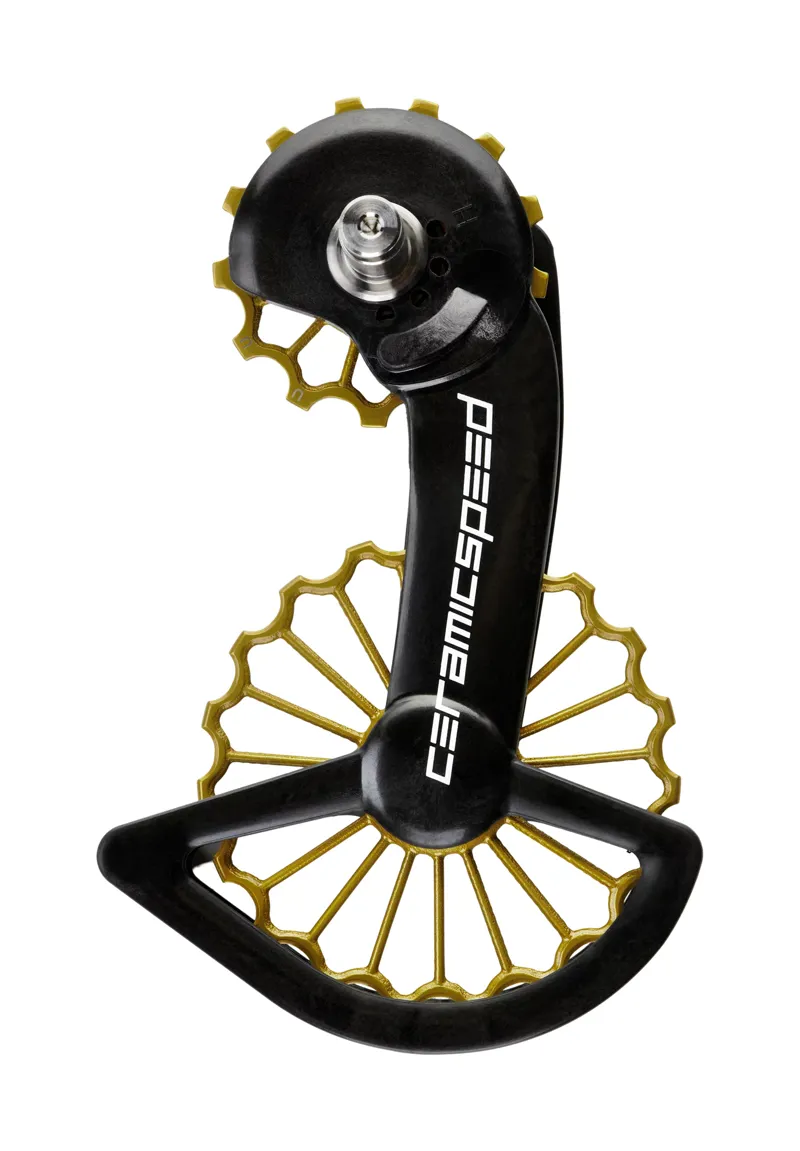CeramicSpeed OSPW 3D Hollow Titanium Nitride TiN Coated SRAM Red Force AXS Pulley Wheels
