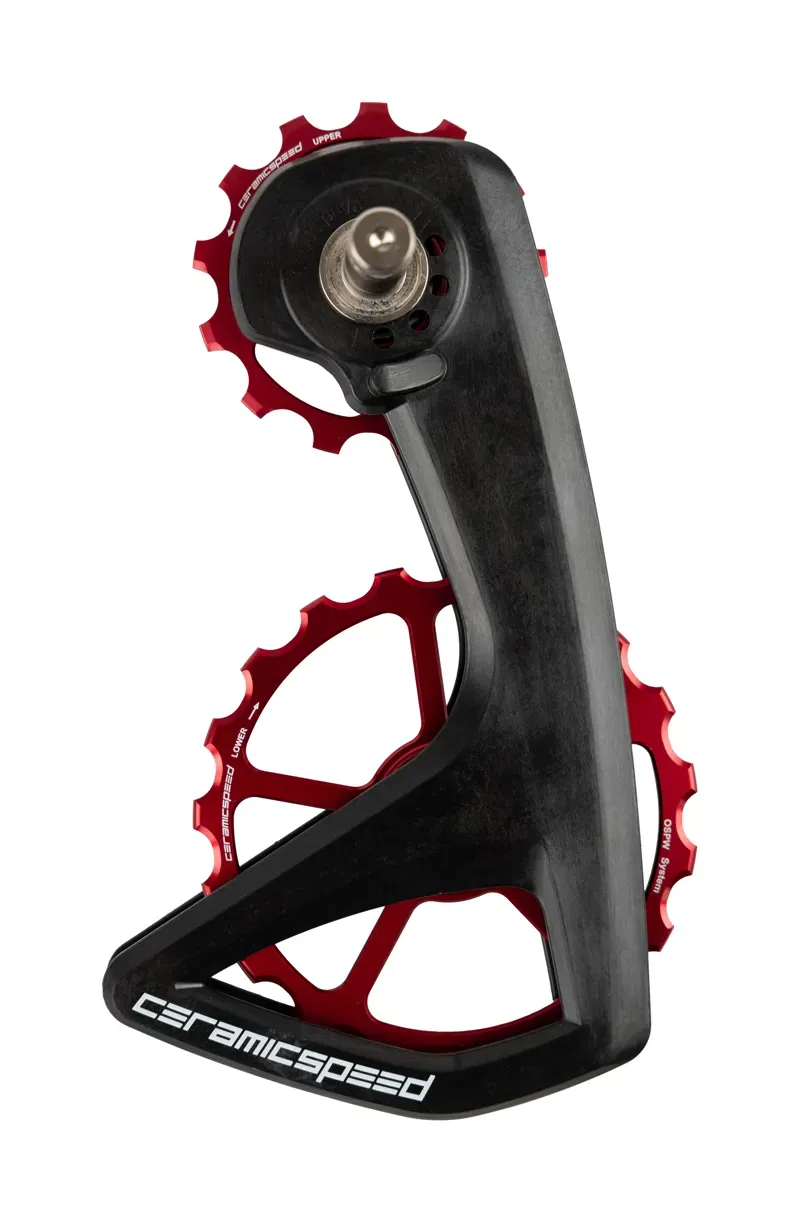 CeramicSpeed OSPW RS 5 Spoke Shimano 7150 Pulley Wheels Red