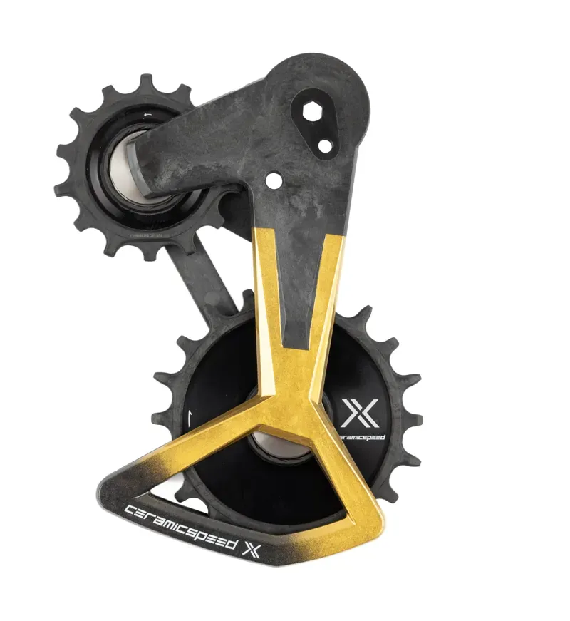 CeramicSpeed OSPWX System For SRAM Eagle Transmission Special Edition Pulley Wheels Gold