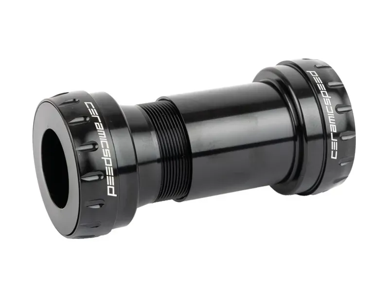 CeramicSpeed Road Ceramic Bearing BB30 24mm Shim Alpha Bottom Bracket in Black