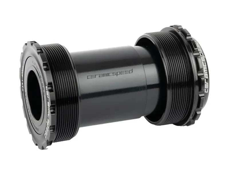 CeramicSpeed Road Ceramic Bearing T47A 24mm Shim Alpha Bottom Bracket in Black