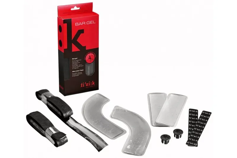 Fizik Technogel Handlebar Gel Set with Handlebar Tape in Black