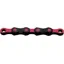 KMC X12 DLC Waxed Chain 126 Links In Black/Pink