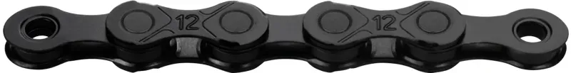 KMC X12 DLC Waxed Chain 126 Links In Black/Black