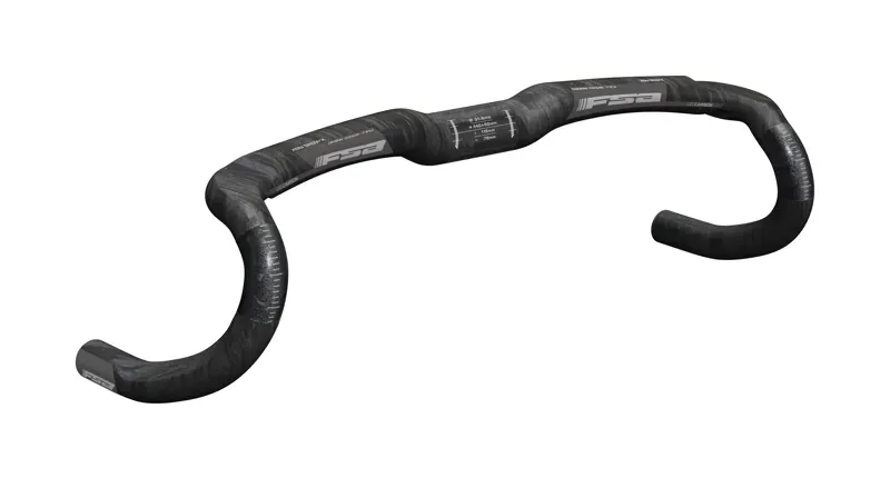 FSA K-Wing AGX Compact Carbon Road Bike Handlebar in Black