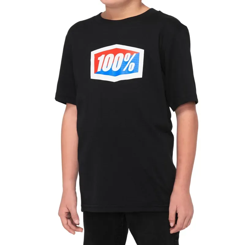 100% Official Youth T-Shirt in Black-1