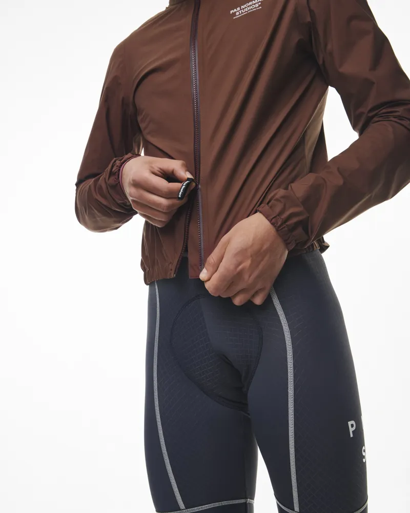 Pas Normal Studios Men's Mechanism Pertex Rain Jacket  Dark Brown-2