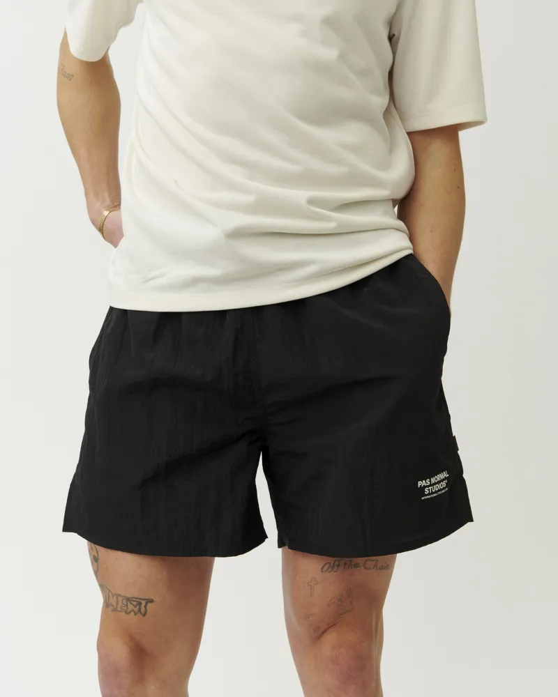 Pas Normal Studios Men's Off-Race Ripstop Shorts  Black-2