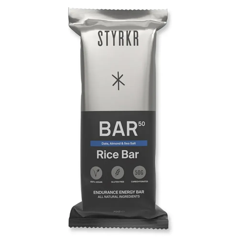 Js Cycles Styrkr STYRKR - BAR50 Date Almond Sea Salt Energy Bar Single | Free delivery over £50 & Cycle Scheme available.