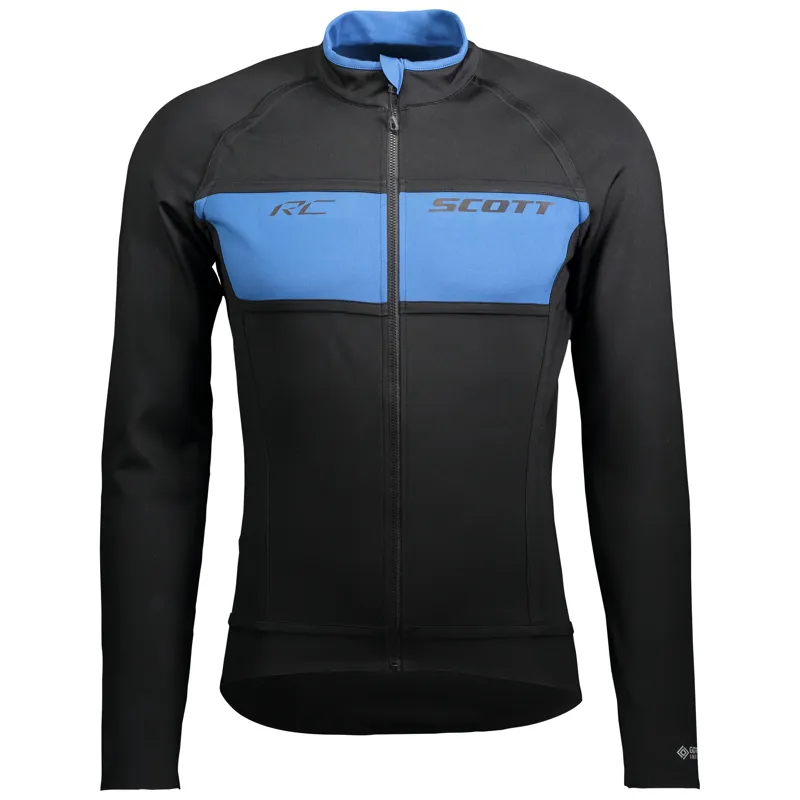 Scott RC Warm Reversible Men's Windbreaker Jacket in Black/Grey Blue