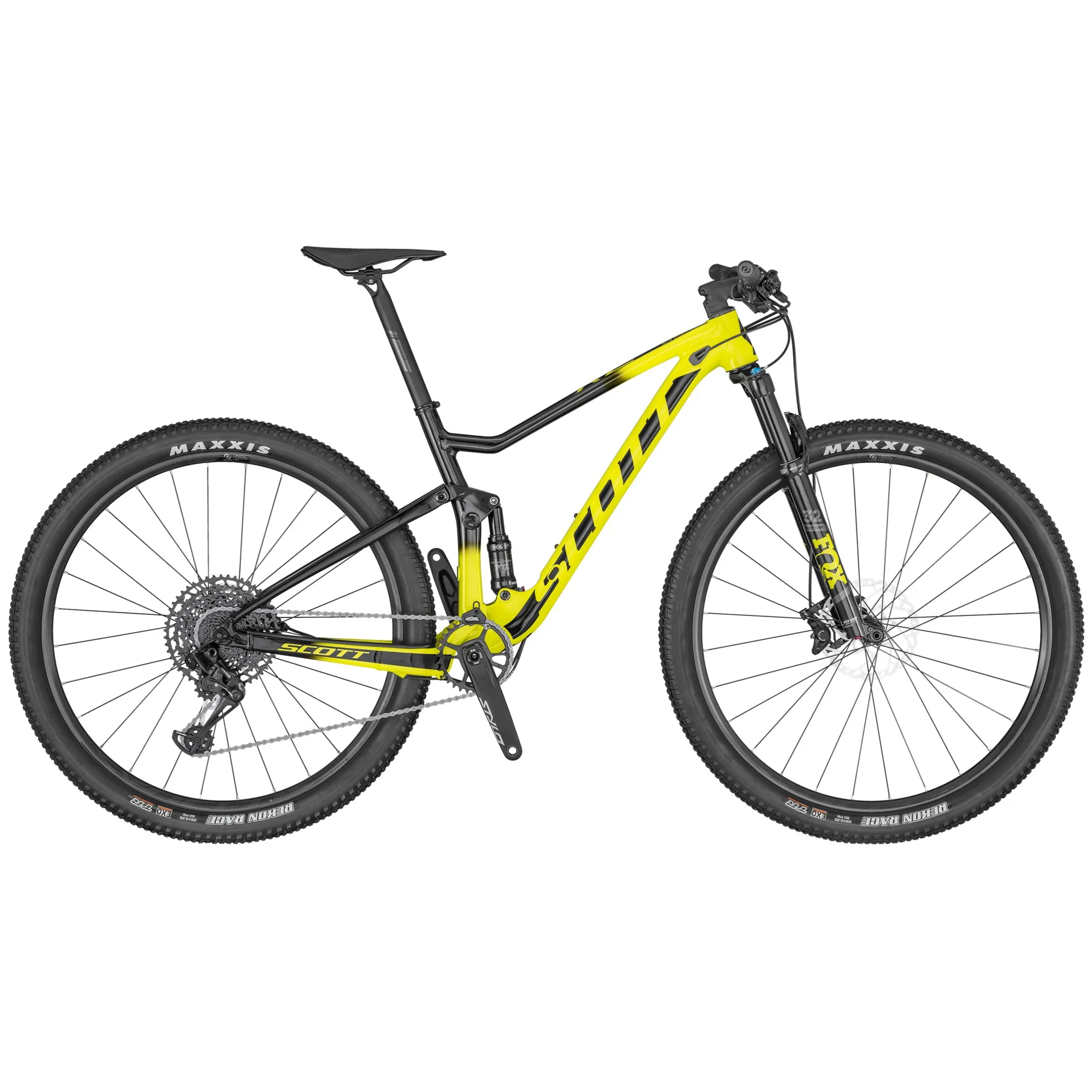 2020 Scott Spark RC 900 Comp Full Suspension Mountain Bike in Yellow