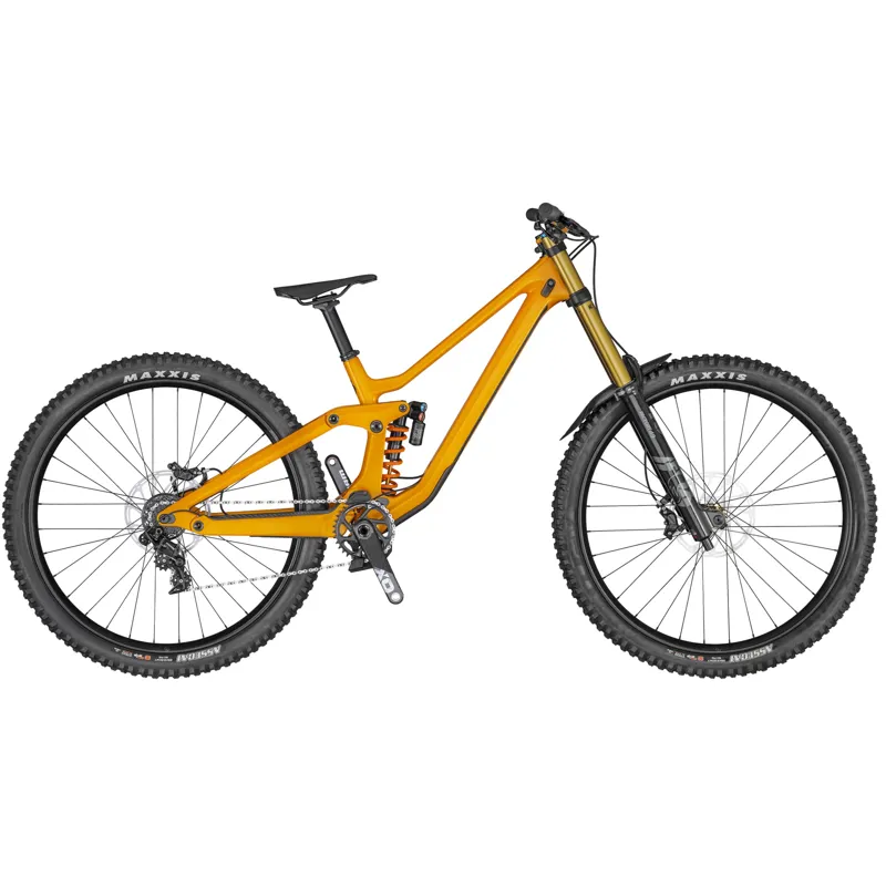 ik klaag Sneeuwstorm campus 2020 Scott Gambler 900 Tuned Carbon Downhill Mountain Bike in Yellow
