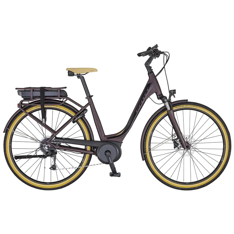 Scott Sub Active eRide 10 USX Rack Electric Hybrid Bike in Purple EX-DISPLAY