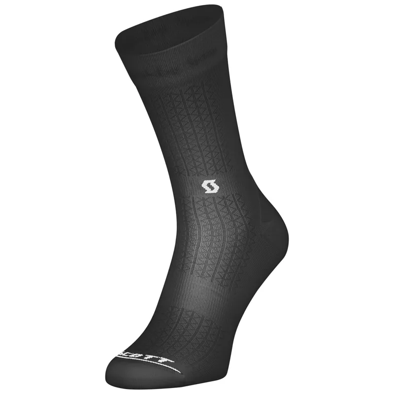Scott Performance Crew Socks in Black/White
