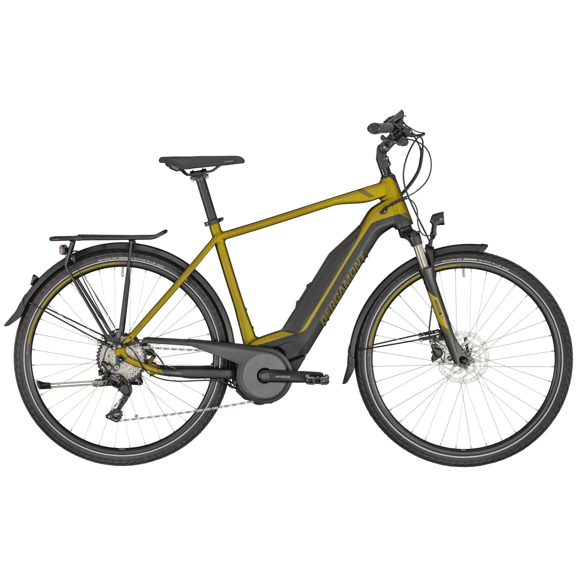 Bergamont E-Horizon Gent Mens Electric Hybrid Bike in Yellow