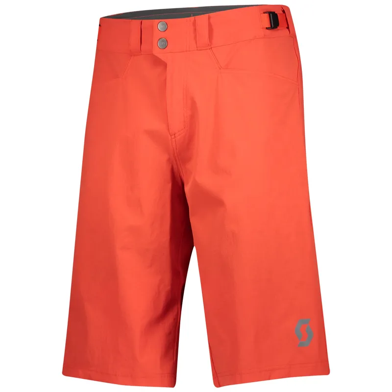 Scott Trail Flow Mens Pad Shorts in Red 