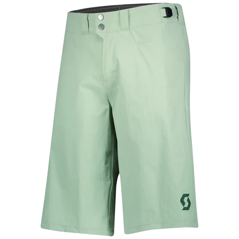 Scott Trail Flow Mens Pad Shorts in Green 