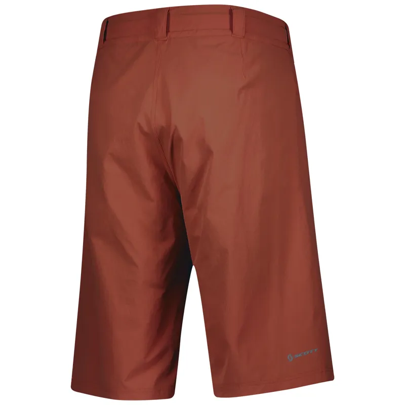 Scott Trail Flow Mens Pad Shorts in Red 