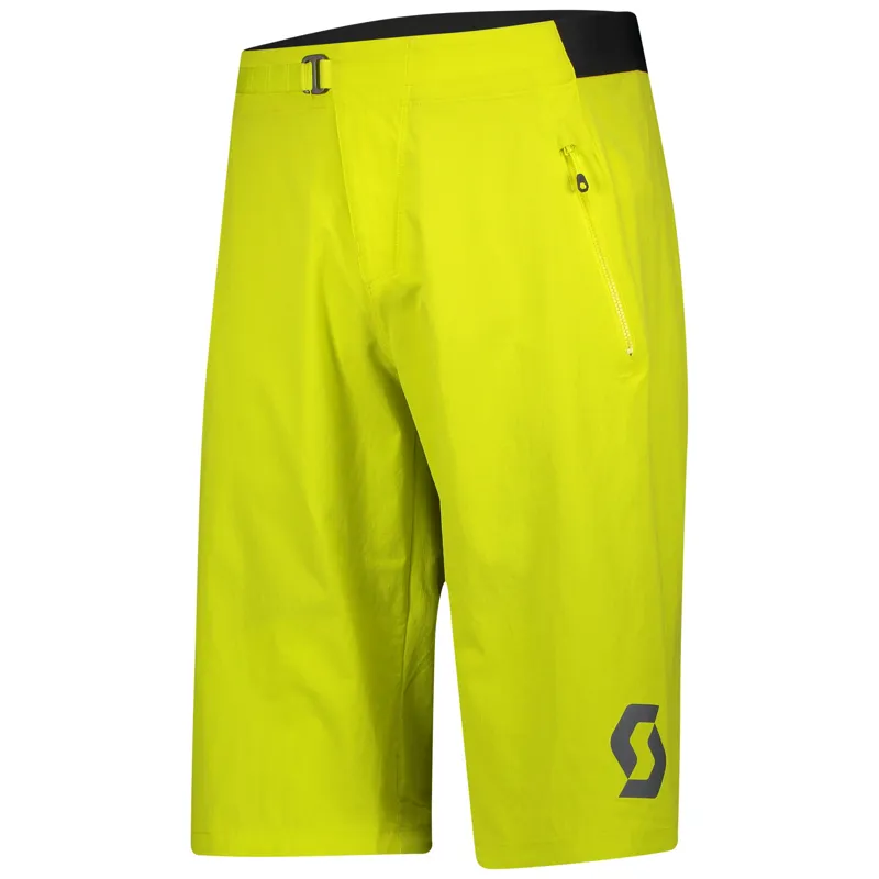 Scott Trail Vertic Pad Mens Shorts in Yellow 