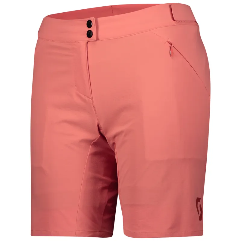 Scott Endurance LS/Fit Pad Womens Shorts in Red