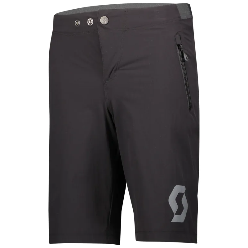 Scott Trail 10 Kids Pad Shorts in Black