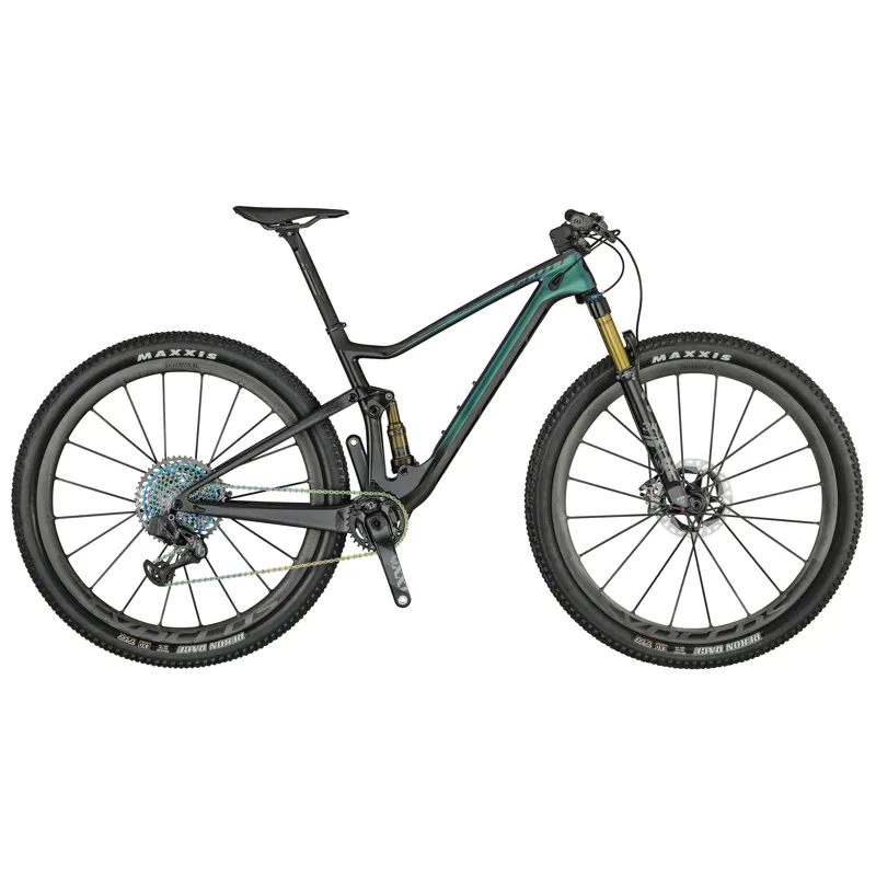 2021 Scott Spark RC 900 SL AXS Carbon Mountain Bike in Green