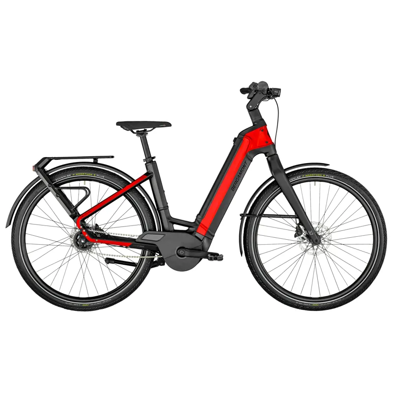 2021 Bergamont E-Ville Expert Rigid Electric Hybrid Bike in Red 
