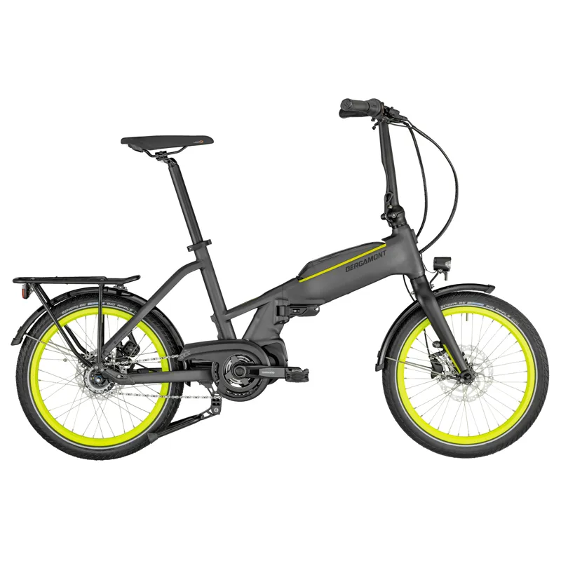 2021 Bergamont Paul-E EQ Edition Electric Folding Bike in Grey