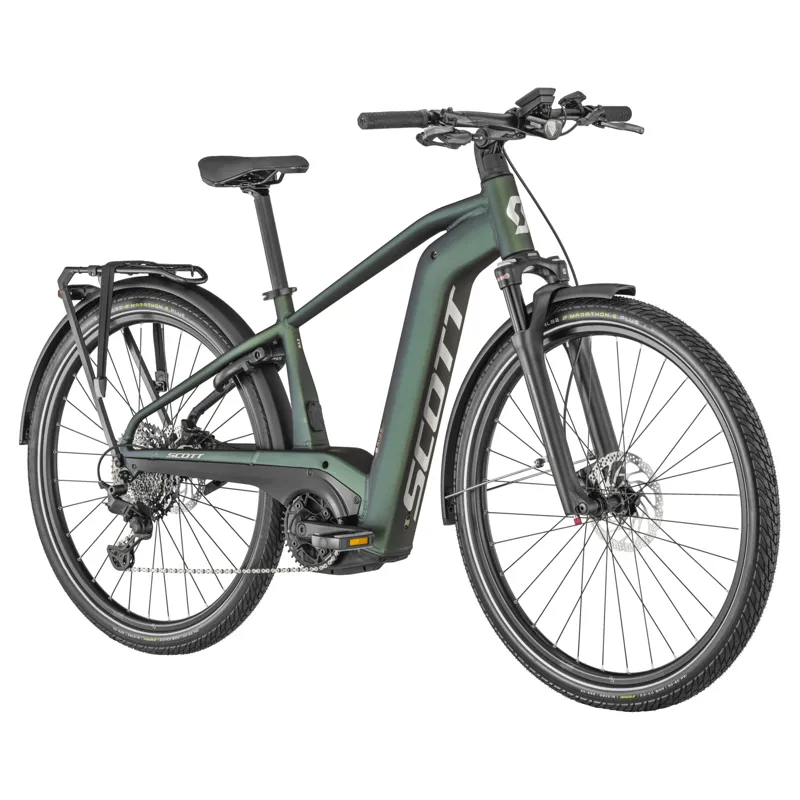 2022 Scott Sub eRIDE EVO Men's Electric Bike in Green-2
