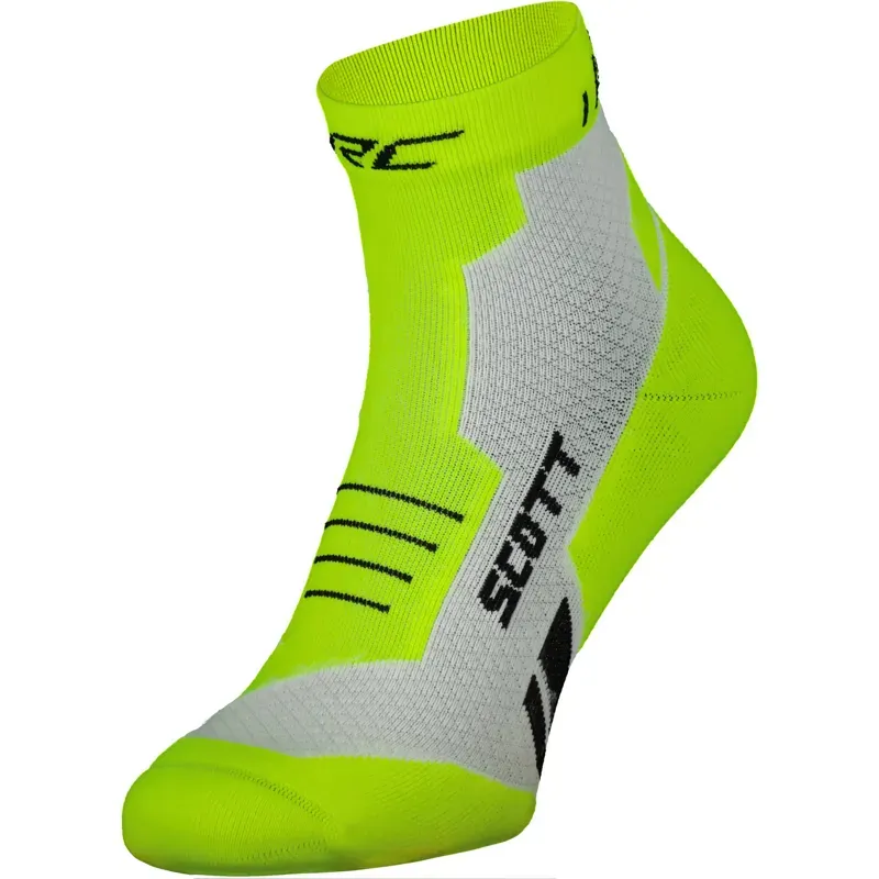 2022 Scott RC Running Quarter Socks in Yellow