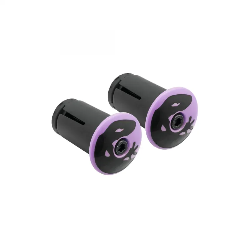 Lizard Skins DSP Bar Tape V2 Screw-in End Plugs in Purple