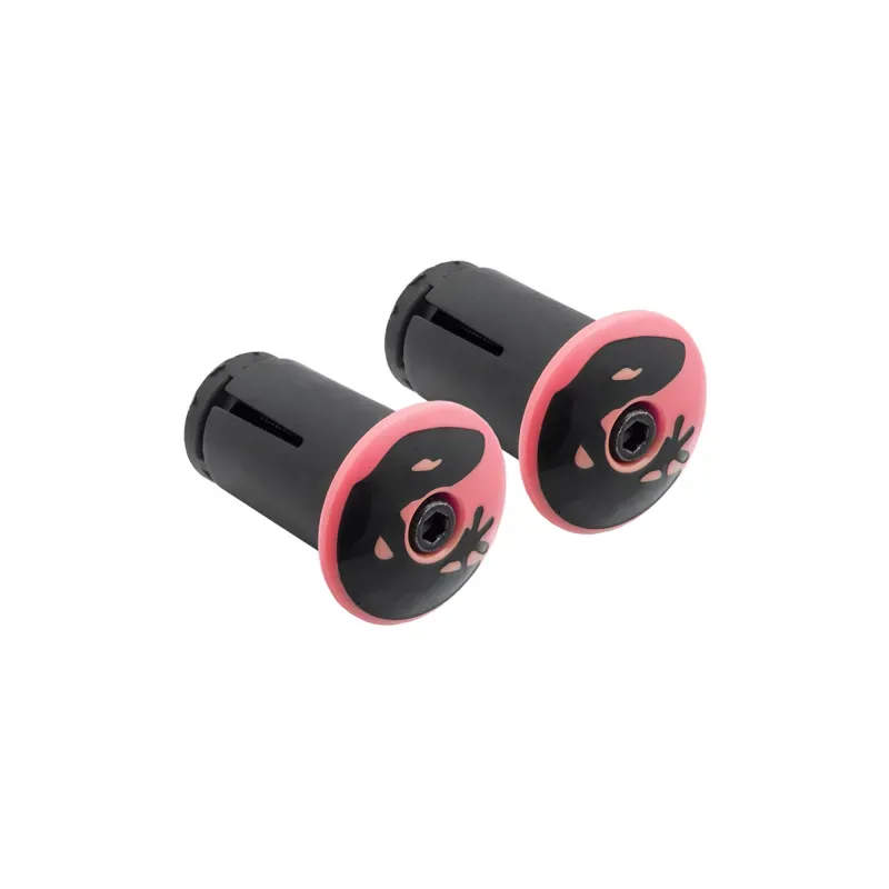 Lizard Skins DSP Bar Tape V2 Screw-in End Plugs in Neon Pink