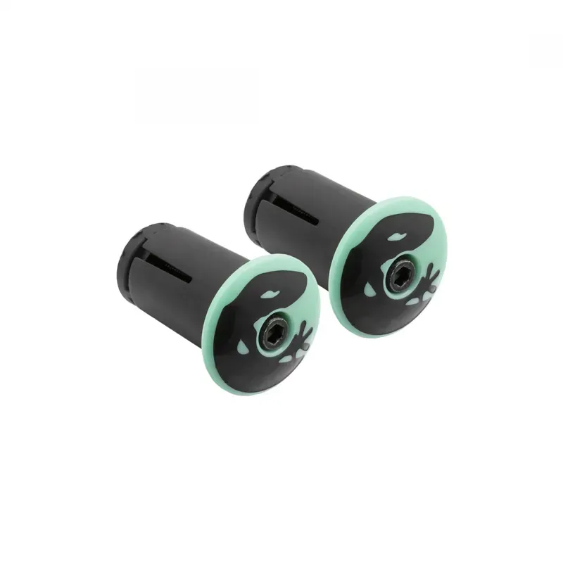 Lizard Skins DSP Bar Tape V2 Screw-in End Plugs in Celeste