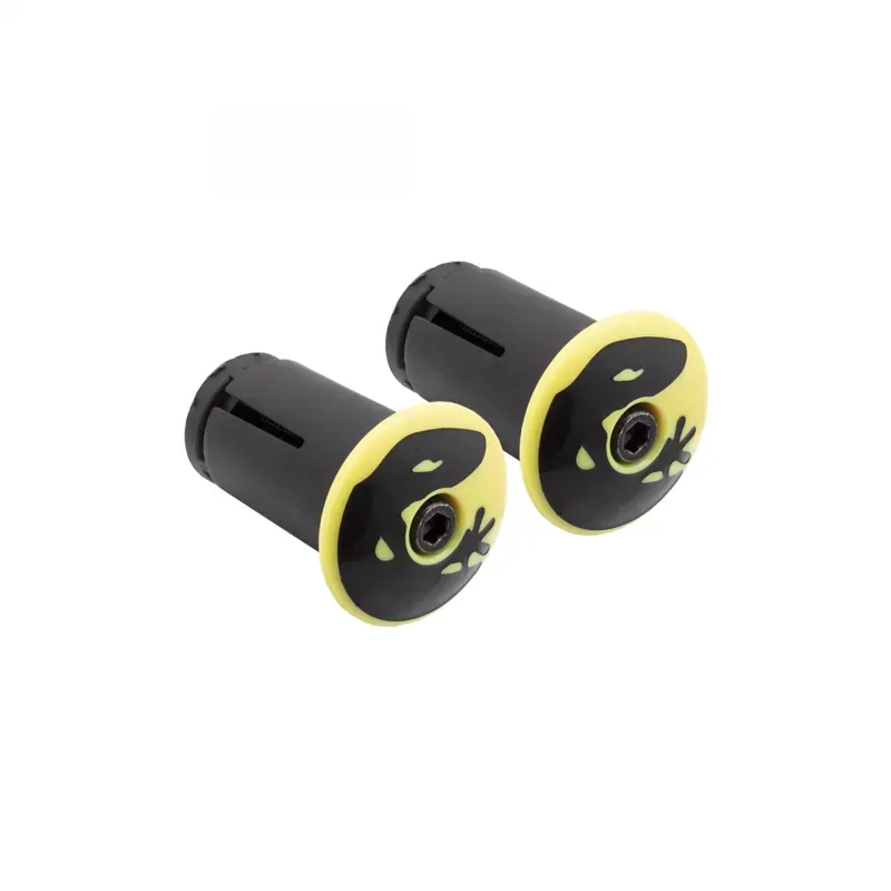Lizard Skins DSP Bar Tape V2 Screw-in End Plugs in Yellow