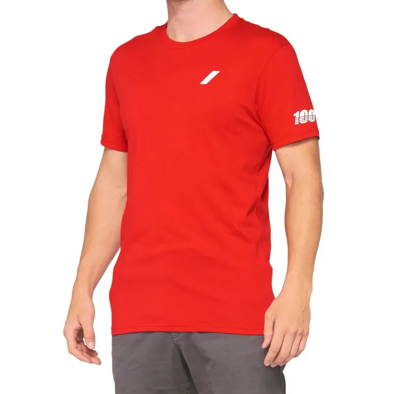 100% Tiller T-Shirt in Red