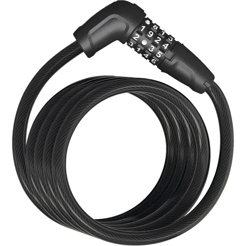 Abus Numero 5510C Combi Coil Cable Lock 10mm/180cm in Black